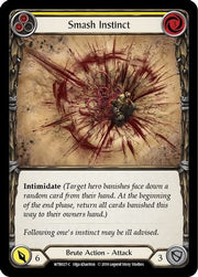 Smash Instinct (Yellow) [WTR027] Unlimited Edition Rainbow Foil Flesh And Blood Single Flesh And Blood   