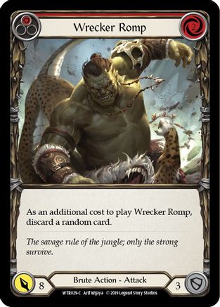Wrecker Romp (Red) [WTR029-C] Alpha Print Normal Flesh And Blood Single Flesh And Blood   