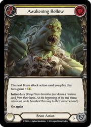 Awakening Bellow (Yellow) [WTR033] Unlimited Edition Rainbow Foil Flesh And Blood Single Flesh And Blood   