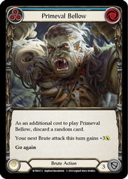 Primeval Bellow (Blue) [WTR037-C] Alpha Print Rainbow Foil Flesh And Blood Single Flesh And Blood   