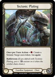 Tectonic Plating [WTR041] Unlimited Edition Rainbow Foil Flesh And Blood Single Flesh And Blood   
