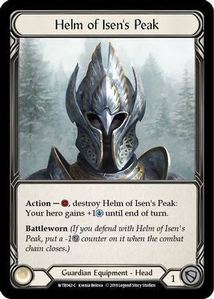 Helm of Isen's Peak [WTR042] Unlimited Edition Rainbow Foil Flesh And Blood Single Flesh And Blood   