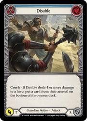 Disable (Blue) [WTR050-R] Alpha Print Rainbow Foil Flesh And Blood Single Flesh And Blood   