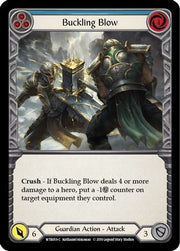 Buckling Blow (Blue) [WTR059-C] Alpha Print Rainbow Foil Flesh And Blood Single Flesh And Blood   