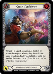 Crush Confidence (Yellow) [WTR064] Unlimited Edition Rainbow Foil Flesh And Blood Single Flesh And Blood   