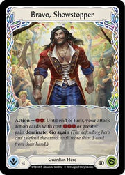 Bravo, Showstopper // Rhinar [WTR038 // WTR002] (Welcome to Rathe Unlimited) Flesh And Blood Single Flesh And Blood   