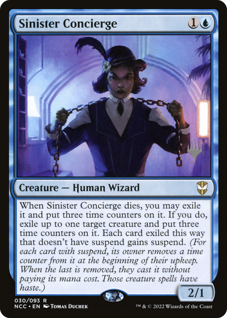 Sinister Concierge (PPSNC-30P) [New Capenna Commander Promos] Foil MTG Single Wizards of the Coast