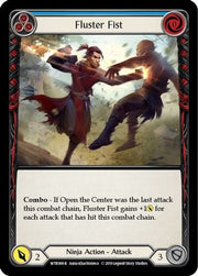 Fluster Fist (Blue) [WTR088] Unlimited Edition Rainbow Foil Flesh And Blood Single Flesh And Blood   