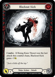 Blackout Kick (Red) [WTR089] Unlimited Edition Rainbow Foil Flesh And Blood Single Flesh And Blood   