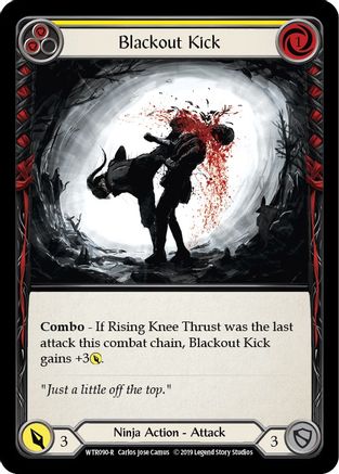 Blackout Kick (Yellow) [WTR090-R] Alpha Print Normal Flesh And Blood Single Flesh And Blood   