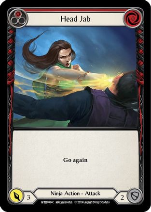 Head Jab (Red) [WTR098-C] Alpha Print Rainbow Foil Flesh And Blood Single Flesh And Blood   