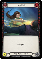 Head Jab (Blue) [WTR100] Unlimited Edition Rainbow Foil Flesh And Blood Single Flesh And Blood   