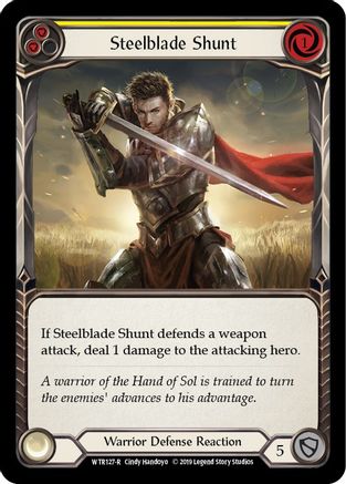 Steelblade Shunt (Yellow) [WTR127-R] Alpha Print Normal Flesh And Blood Single Flesh And Blood   