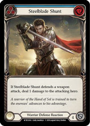 Steelblade Shunt (Blue) [WTR128] Unlimited Edition Rainbow Foil Flesh And Blood Single Flesh And Blood   