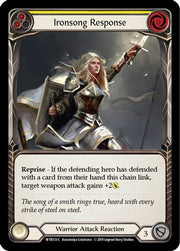 Ironsong Response (Yellow) [WTR133-C] Alpha Print Rainbow Foil Flesh And Blood Single Flesh And Blood   