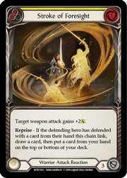 Stroke of Foresight (Yellow) [WTR139-C] Alpha Print Rainbow Foil Flesh And Blood Single Flesh And Blood   