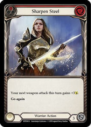 Sharpen Steel (Red) [WTR141-C] Alpha Print Rainbow Foil Flesh And Blood Single Flesh And Blood   