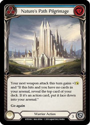 Nature's Path Pilgrimage (Blue) [WTR149-C] Alpha Print Rainbow Foil Flesh And Blood Single Flesh And Blood   