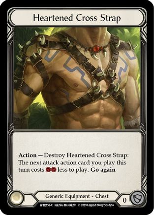 Heartened Cross Strap [WTR152-C] Alpha Print Cold Foil Flesh And Blood Single Flesh And Blood   