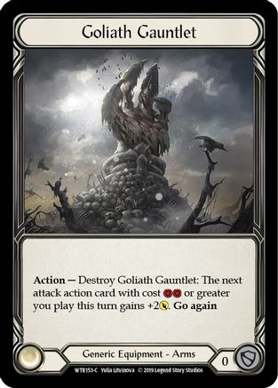 Goliath Gauntlet [WTR153-C] Alpha Print Cold Foil Flesh And Blood Single Flesh And Blood   