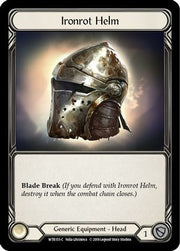 Ironrot Helm [WTR155] Unlimited Edition Rainbow Foil Flesh And Blood Single Flesh And Blood   