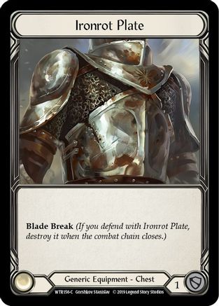 Ironrot Plate [WTR156] Unlimited Edition Rainbow Foil Flesh And Blood Single Flesh And Blood   
