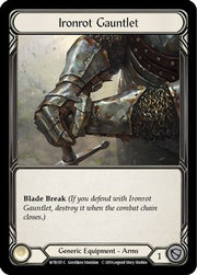 Ironrot Gauntlet [WTR157-C] Alpha Print Cold Foil Flesh And Blood Single Flesh And Blood   