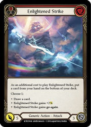 Enlightened Strike [WTR159-M] Alpha Print Rainbow Foil Flesh And Blood Single Flesh And Blood   