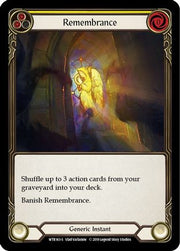 Remembrance [WTR163] Unlimited Edition Rainbow Foil Flesh And Blood Single Flesh And Blood   