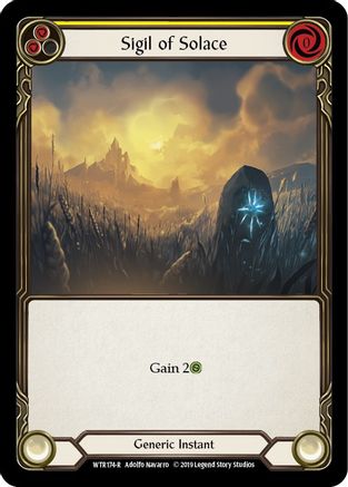 Sigil of Solace (Yellow) [WTR174-R] Alpha Print Normal Flesh And Blood Single Flesh And Blood   