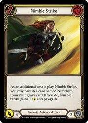 Nimble Strike (Yellow) [WTR186-C] Alpha Print Normal Flesh And Blood Single Flesh And Blood   
