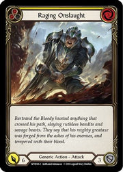 Raging Onslaught (Yellow) [WTR189] Unlimited Edition Normal Flesh And Blood Single Flesh And Blood   