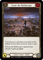 Scour the Battlescape (Red) [WTR194] Unlimited Edition Rainbow Foil Flesh And Blood Single Flesh And Blood   