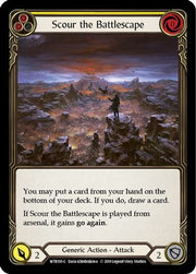 Scour the Battlescape (Yellow) [WTR195-C] Alpha Print Rainbow Foil Flesh And Blood Single Flesh And Blood   