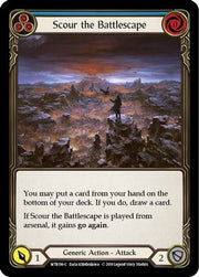 Scour the Battlescape (Blue) [WTR196] Unlimited Edition Rainbow Foil Flesh And Blood Single Flesh And Blood   