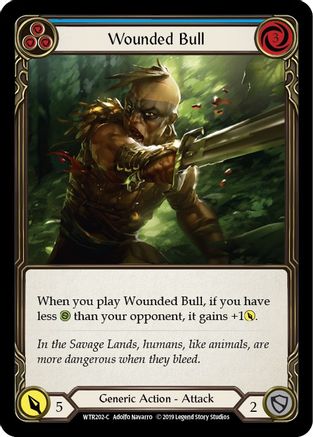 Wounded Bull (Blue) [WTR202] Unlimited Edition Normal Flesh And Blood Single Flesh And Blood   