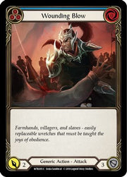 Wounding Blow (Blue) [WTR205] Unlimited Edition Rainbow Foil Flesh And Blood Single Flesh And Blood   