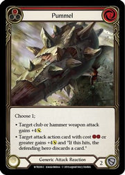 Pummel (Red) [WTR206-C] Alpha Print Rainbow Foil Flesh And Blood Single Flesh And Blood   