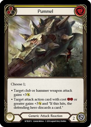 Pummel (Yellow) [WTR207] Unlimited Edition Normal Flesh And Blood Single Flesh And Blood   