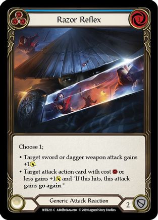 Razor Reflex (Blue) [WTR211] Unlimited Edition Normal Flesh And Blood Single Flesh And Blood   