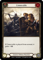 Unmovable (Red) [WTR212] Unlimited Edition Normal Flesh And Blood Single Flesh And Blood   