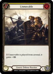 Unmovable (Yellow) [WTR213] Unlimited Edition Normal Flesh And Blood Single Flesh And Blood   