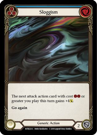 Sloggism (Blue) [WTR223] Unlimited Edition Rainbow Foil Flesh And Blood Single Flesh And Blood   