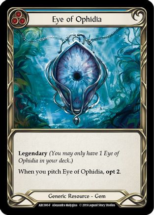 Eye of Ophidia [ARC000] Unlimited Edition Rainbow Foil Flesh And Blood Single Flesh And Blood   