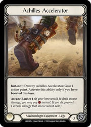Achilles Accelerator [ARC005-C] 1st Edition Normal Flesh And Blood Single Flesh And Blood   