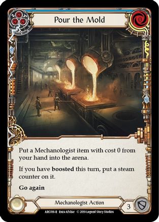 Pour the Mold (Blue) [ARC016] Unlimited Edition Rainbow Foil Flesh And Blood Single Flesh And Blood   