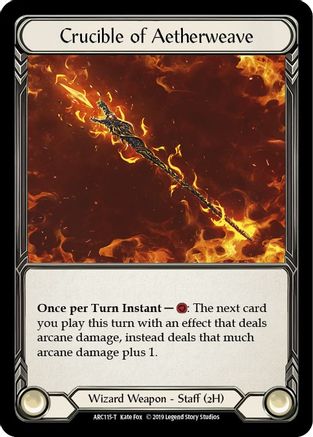 Crucible of Aetherweave // Dash, Inventor Extraordinaire [U-ARC115 // U-ARC001] (Arcane Rising Unlimited) Flesh And Blood Single Flesh And Blood   