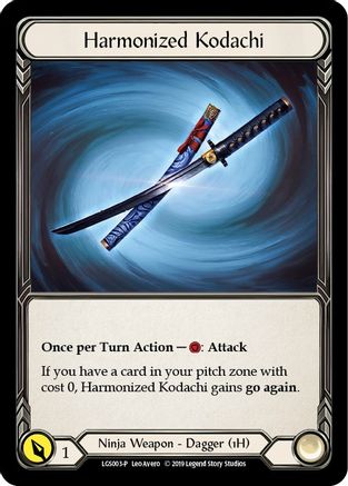 Harmonized Kodachi [LGS003-P] (Promo)  1st Edition Cold Foil Flesh And Blood Single Flesh And Blood   