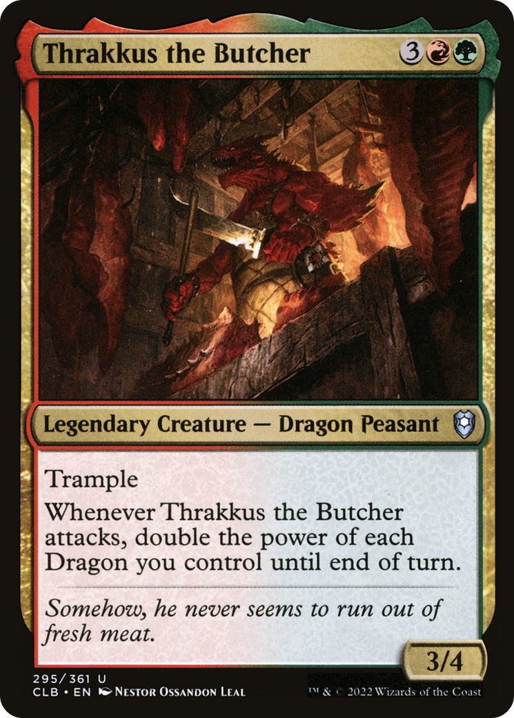 Thrakkus the Butcher (CLB-295) [Commander Legends: Battle for Baldur's Gate] MTG Single Wizards of the Coast