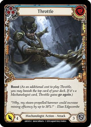 Throttle (Blue) [ARC025-C] 1st Edition Rainbow Foil Flesh And Blood Single Flesh And Blood   